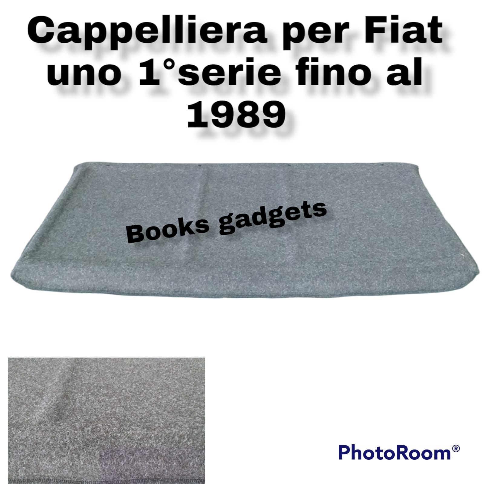 Per Fiat Uno fino al 1988 Mensola Pannello Cappelliera Posteriore Moquette Antracite Scuro