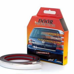 PROFILO DECORATIVO UNIVERSALE PER PORTELLONE EFFETTO CROMATO Mt 2,60 31mm x 5mm