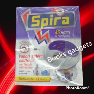 9 Conf. SPIRA (9 Elettroemanatore +9 Ricarica Liquida) Vaporizzatore Zanzare