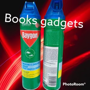 8 Pezzi Baygon Insetticida Spray Anti Mosche e Zanzare Tigre 400ml
