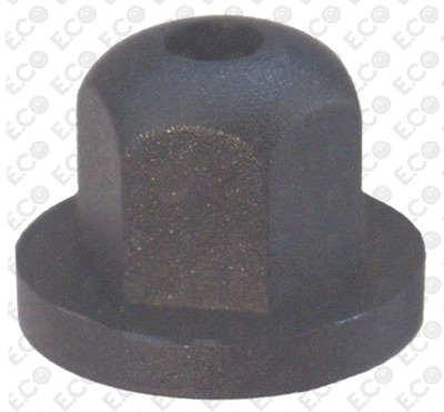 Per Ford Fiesta Kit 50pz Dado in Plastica Nero per Fissaggio Parafango L: 10.00mm T: 14.00mm V: 3.90mm