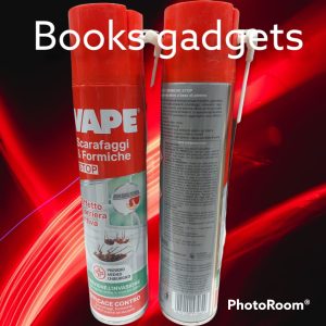 8 pz Vape Spray Scarafaggi e Formiche e Insetti Striscianti Stop Insetticida Effetto Barriera Attiva 300ml