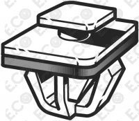 Per Hyundai Elantra, Entourage, Getz, Sonata, TB, Trajet Kit 4pz Graffetta Molletta Clip Nero per Fissaggio Modanatura-Fiancata