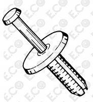 Per Fiat Croma 2005>2010 Kit 25pz Bottoni di Fissaggio per Rivestimenti Interni