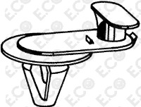 Per Fiat 127 Kit 100pz Fermapannello Bianco Clip Molletta per Fissaggio Porta