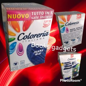 2 pz Grey Coloreria Italiana Jeans Blu Colorante Tessuti Cotone Seta Lino Viscosa
