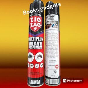 2 Flaconi ZIG ZAG Spray Insetticida Multiplus LAVANDA Mosche Zanzare Insetti Volanti