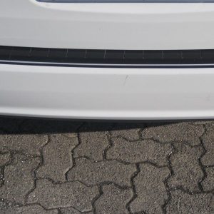 PROTEZIONE SOGLIA BAULE BUMPERS NERO CROMATO PROFILO PVC C/ADESIVO 3M 1Mt x 9 cm