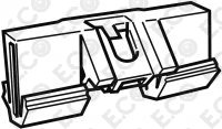 Per Volvo V70, S60 , XC70 Kit 10pz Graffetta Molletta Clip Bianco per Fissaggio Parabrezza