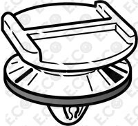 Per Iveco Daily 2006 Kit 50pz Graffetta Molletta Clip Fissaggio Modanatura-Fiancata