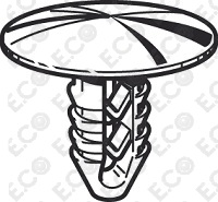 Per Fiat Ducato 2011> Kit 100pz Bottone Azzurro per Fissaggio Rivestimenti Interni