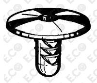 Per Fiat Uno 1989>1995 , Uno Mondo, Mille, Panda 01>03 , Kit 100pz Bottone di Fissaggio per Rivestimenti e Ripari