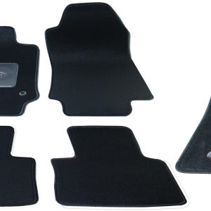 Per Toyota Rav4 2019> Set 4 Tappeti Tappetini su Misura in Moquette Neri