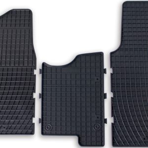 Per Opel Vivaro 2014>, Renault Trafic 2014> Set 2 Tappeti Tappetini in Gomma su Misura Neri