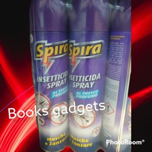 8 Pezzi Spira Spray Insetticida per Mosche e Zanzare al Fresco Profumo 400ml