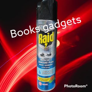 8 Pezzi Raid Spray Mosche e Zanzare Plus Insetticida Aqua-Base Technology 400ml