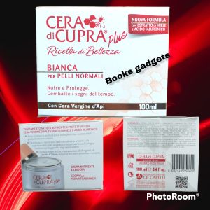 2 pezzi Cera di Cupra Crema BIANCA Pelli Normali Cera d'api e Acido Ialuronico 100ml
