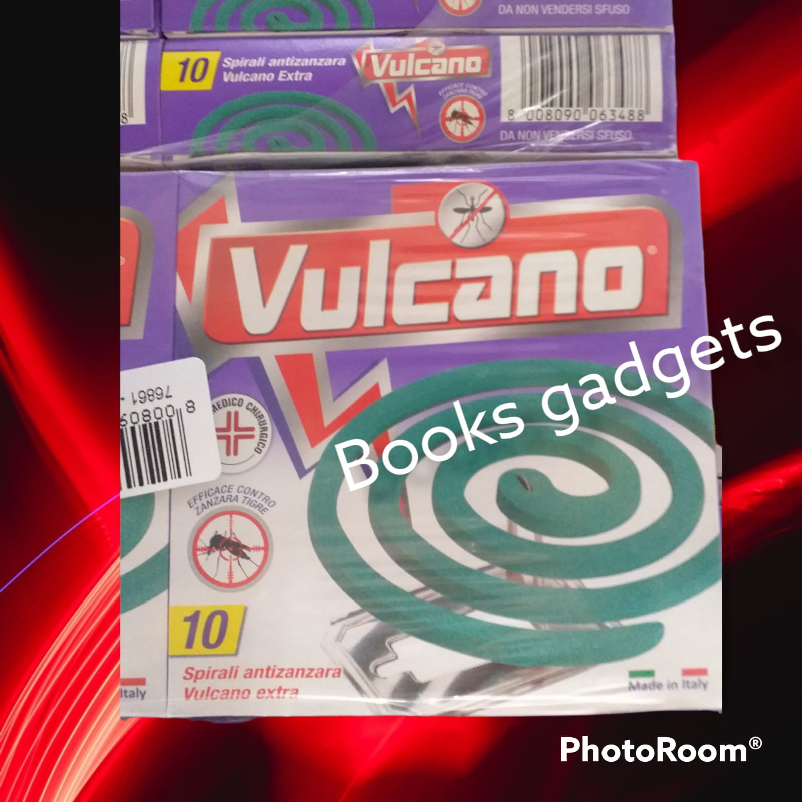 11 Confezioni (110 Spirali) VULCANO Zampirone Contro le Zanzare comuni e Tigre
