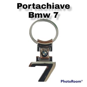 Per Bmw Serie 7 Portachiavi Cromato con Logo