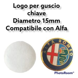 Per Alfa Romeo Logo Adesivo Classico 15mm per Guscio Cover Chiave