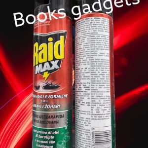 8 Pezzi Raid Max Spray Eucalipto Scarafaggi e Formiche Insetticida Azione Ultrarapida 400ml
