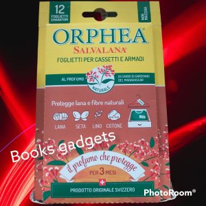 9 Conf. Orphea Salvalana (108 Foglietti ) Profumati per Cassetti Armadi Biancheria Profumo Chiodi di Garofano del Madagascar