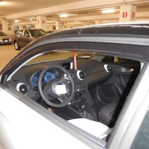 Per AUDI A1 3p. (8X) 2010> Coppia Deflettori Aria Antivento Anteriori
