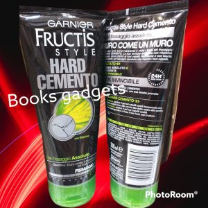 8 pezzi Garnier Fructis Style HARD CEMENTO Gel Fissaggio 10 Assoluto con Vitamine 200ml