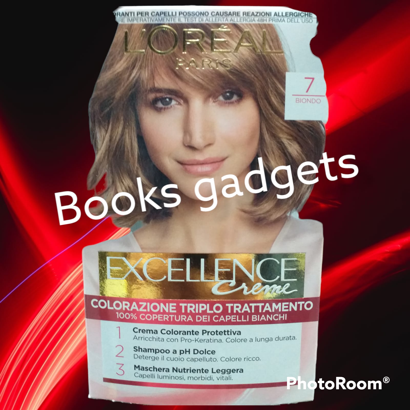 1 Conf. L’oreal Excellence Creme N°7 Biondo Tintura Triplo Trattamento Capelli