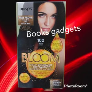 3 pezzi BLOOM Dikson Tintura Capelli + Trattamento Rigenerante N°100 Nero
