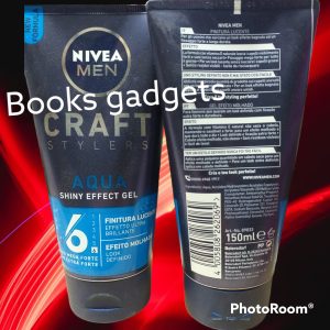 2 pezzi Nivea Men Gel Capelli Craft Stylers AQUA 6 Fissaggio Mega Forte Finitura Lucente Effetto Ultra Brillante 150ml
