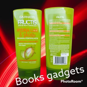 8 Pezzi Garnier Fructis Hydra Liss & Shine Balsamo Olio di Argan Capelli Crespi