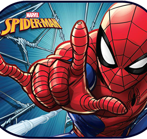 Coppia Tendine Parasole con Ventosa SPIDERMAN UOMO RAGNO 44x35cm per Auto