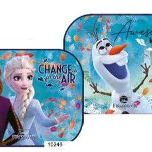 Coppia Tendine Parasole con Ventosa FROZEN 2 OLAF ANNA ELSA 44x35cm per Auto