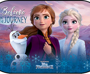 1 pezzo Tendina Parasole Fissaggio a Ventosa FROZEN 2 IN THE JOURNEY 60X40cm