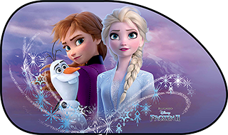 Coppia Tendine Parasole a Trapezio Fissaggio a Ventosa FROZEN 2 65X38cm