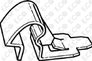 Per Abarth 500 2008>, Abarth Grande Punto 2007> Kit 7pz Graffetta di Fissaggio Presa Aria-Cofano Motore