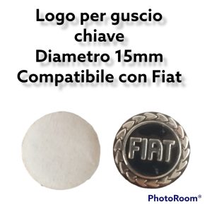 Per Fiat Logo Adesivo 15mm per Guscio Cover Chiave