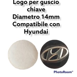 Per Hyundai Logo Adesivo 14mm per Guscio Cover Chiave