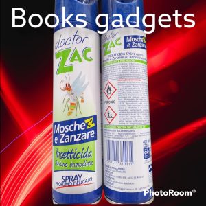 2 pz Doctor Zac Spray Mosche e Zanzare Azione Immediata Profumo Delicato 400ml