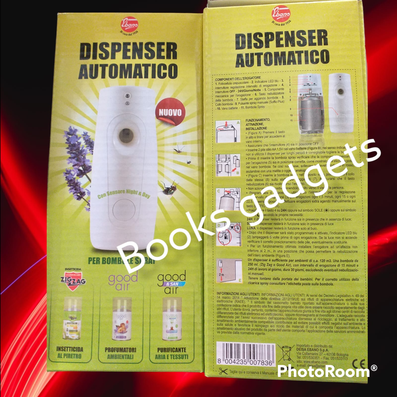1 pz Zig Zag Dispencer Automatico Liberatore Spray per Insetticida e Profumatori