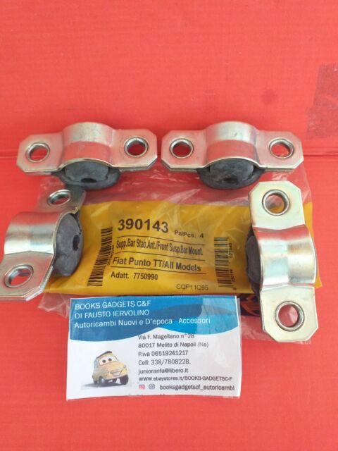 Per Fiat Punto Tutti i Modelli Kit 4 pezzi Supporto Barra Stabilizzatrice Anteriore Dx/Sx