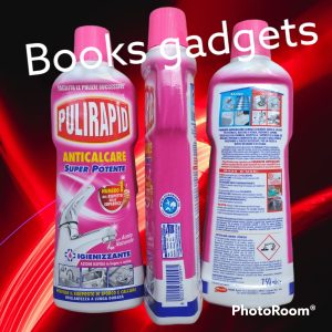 8 pezzi Pulirapid Anticalcare Super Potente Igienizzante con Aceto Naturale 750ml