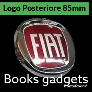Per Fiat Grande Punto dal 2005>2012 Logo Fregio Badge Posteriore 85mm Rosso