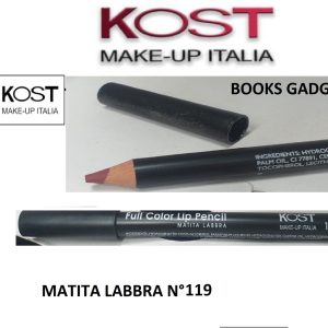 9 Pezzi Kost Make Up Italia N°119 Matita Labbra Marrone Full Color Lip Pencil