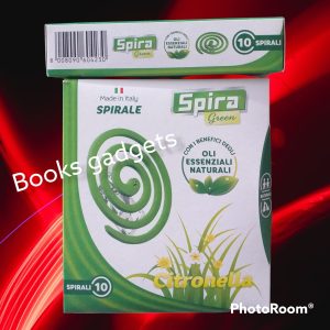 8 Confezioni (80 Spirali) Spira Green Anti-Zanzare Zampirone alla Citronella
