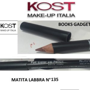 9 Pezzi Kost Make Up Italia N°135 Matita Labbra Colore Marrone Full Color Lip Pencil