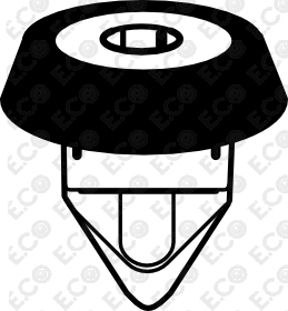 Kit 9pz Madrevite in Plastica Bianco per Rivestimenti Interni OEM N10621301