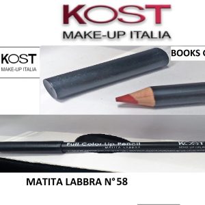 9 Pezzi Kost Make Up Italia N°58 Matita Labbra Colore Rosso Full Color Lip Pencil
