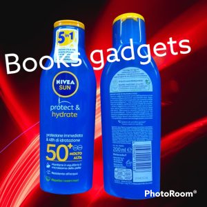 6 pezzi Nivea Sun Protect & Hydrate Protezione Solare FP50+ Molto Alta 200ml